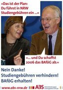 Plakatmotiv Merkel/Rttgers